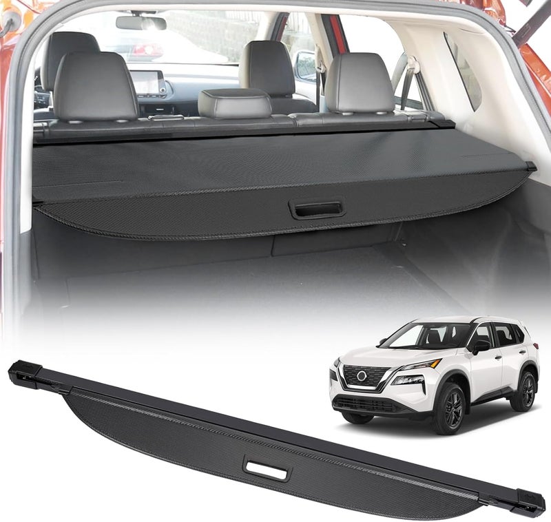 BIGACOVER Cargo Cover for Nissan Rogue 2021 2022 2023-2025 Retractable Rear Trunk Security Cover Shield Shade Accessories No Drilling Required (Not for Rogue Select & Sport) - Image 1